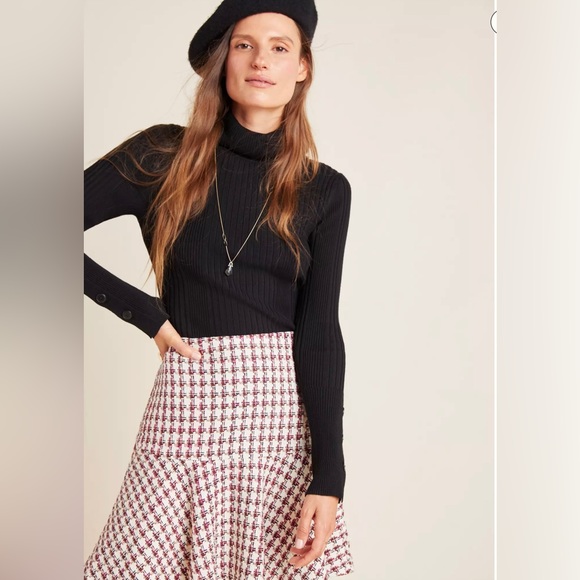 Anthropologie   NWT Maeve Bobbie Plaid Flounced Mini Skirt - Picture 2 of 13